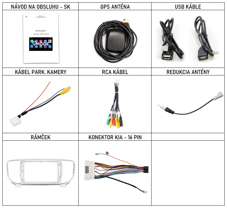 SK Prislusenstvo pre autorádio Bmode BEV51 pre Kia Sportage KX5 s CarPlay AndroidAuto - evtech.sk
